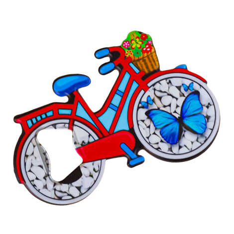 Butterfly Themed UV Bicycle Bottle Opener - 2