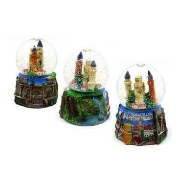 Antalya Themed Polyester Snow Globe 65 mm