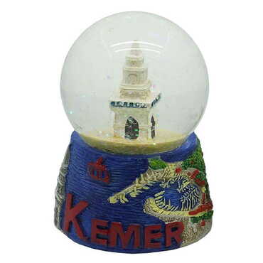 Myros - Kemer Themed Polyester Snow Globe 65 mm