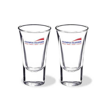 Cable Card Themed Custom Printed Shot Glass 45x70 mm