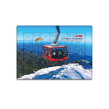 Cable Card Themed Customised Paper Jigsaw Puzzle 130x180 mm - Myros