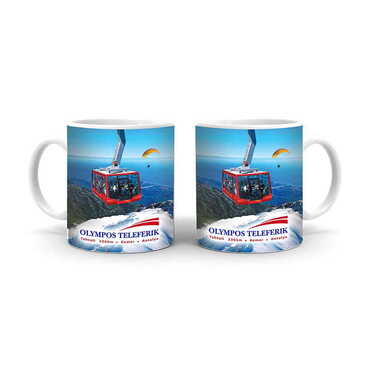 Cable Card Themed Customised Porcelain Souvenir Travel Mug 80x95 mm - Myros