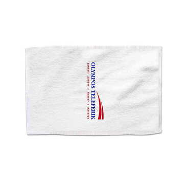 Myros - Cable Card Themed Customised Serigraphy Printed Hand Towel 300x500 mm