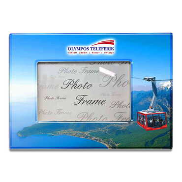 Myros - Cable Card Themed Epoxy Photo Frame Travel Souvenir 10x15 Cm