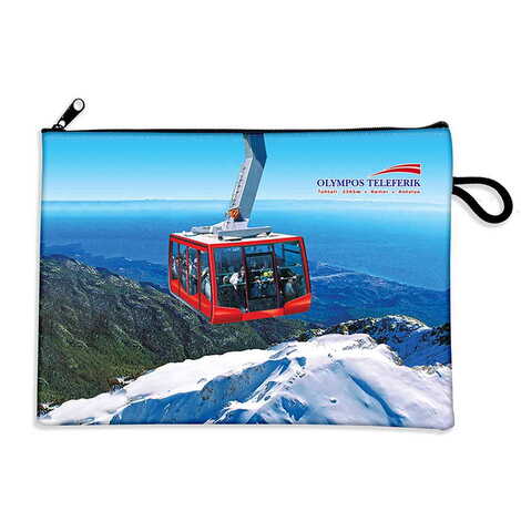 Cable Card Themed Turkish Woven Wallet 215x155x8 mm - 1