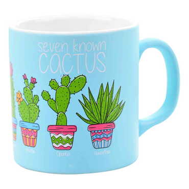 Cactus Themed Ceramic Custom Printed Mug - Thumbnail