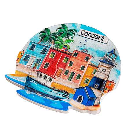 Çandarlı Temalı Myros Yöresel Polyester Magnet - 4