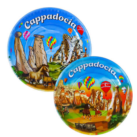 Cappadocia Themed Metal Bowl 75 mm - 2