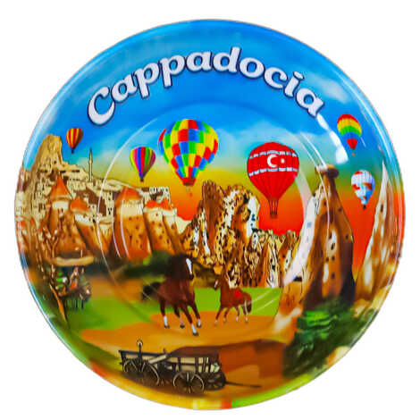 Cappadocia Themed Metal Bowl 95 mm - 5