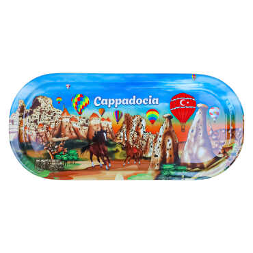 Cappadocia Themed Oval Tray 35x16 cm - Myros