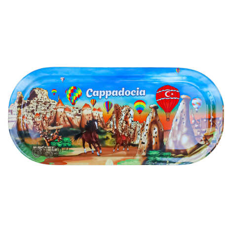 Cappadocia Themed Oval Tray 35x16 cm - 1