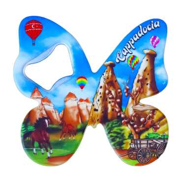 Cappadocia Themed UV Printed Butterfly Bottle Opener - Myros