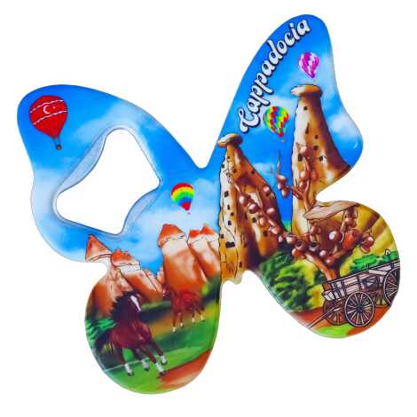 Cappadocia Themed UV Printed Butterfly Bottle Opener - 2