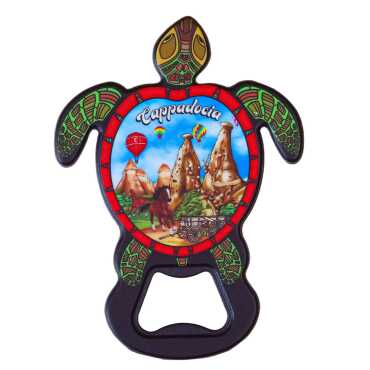 Cappadocia Themed UV Printed Turtle Bottle Opener - 1