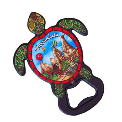 Cappadocia Themed UV Printed Turtle Bottle Opener - 2