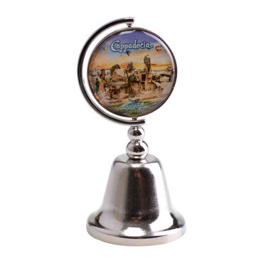 Cappodocia Themed Collectible Souvenir Metal Bell 44x90 mm - Thumbnail