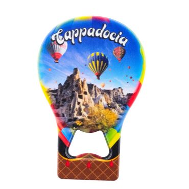 Cappodocia Themed Uv Balloon Shaped Bottle Opener - Thumbnail