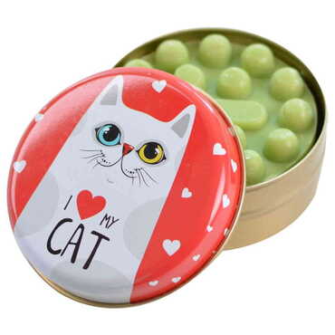 Myros - Cat Themed Custom Print Metal Tin Soap Box