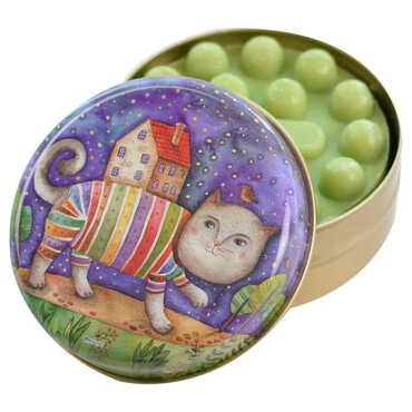 Cat Themed Custom Print Metal Tin Soap Box - Thumbnail