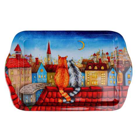 Cat Themed Mini Tray Double Sided Printed - 4