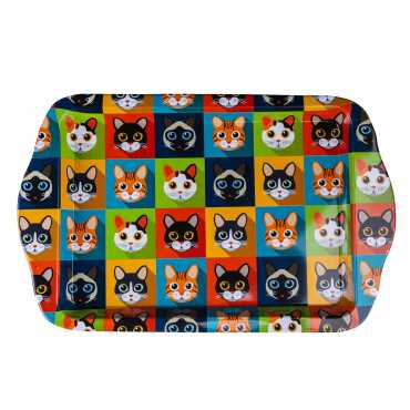 Cat Themed Mini Tray Double Sided Printed - 5