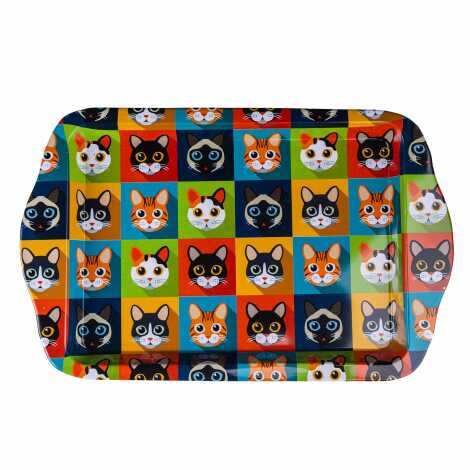 Cat Themed Mini Tray Double Sided Printed - 5