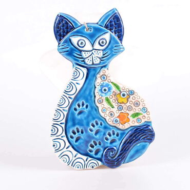 Cat Themed Nautical Ceramics Fifth Size Wall Hanging - Myros