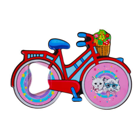 Cat Themed UV Bicycle Bottle Opener - 1