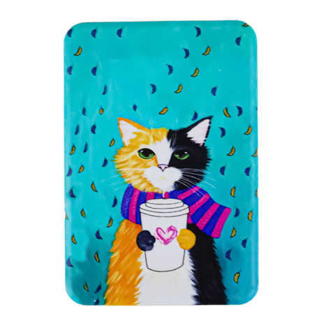 Cat Themed UV Printed Refrigerator Magnet 80x50 mm - 1