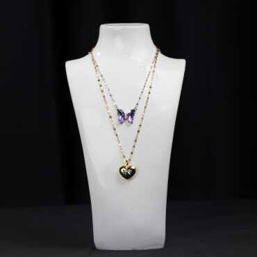 Steel Women's Necklace - Standart - 4