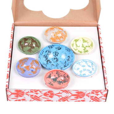 Ceramic Dalmatian Themed Bowl 7pcs 13cm-8 cm - Thumbnail