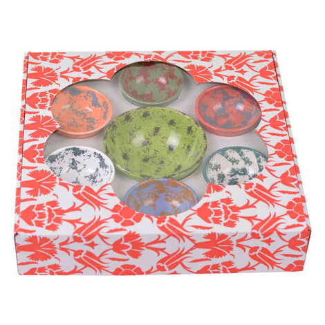 Ceramic Dalmatian Themed Bowl 7pcs 13cm-8 cm