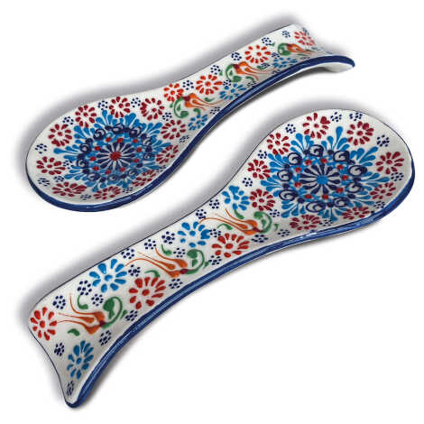 Ceramic Lace Spoon Holder - 1