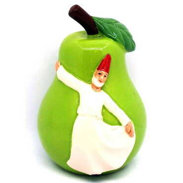 Myros - Ceramic Pear Shaped Semazen Figurine 5 Cm