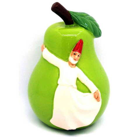 Ceramic Pear Shaped Semazen Figurine 9 Cm