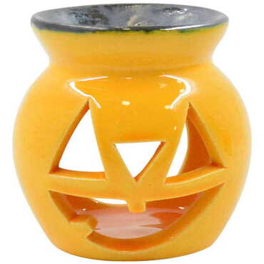 Ceramic Pumpkin Censer Candle Holder - Thumbnail