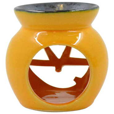 Ceramic Pumpkin Censer Candle Holder - Thumbnail