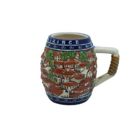 Ceramic Şirince Blue Mug - 1