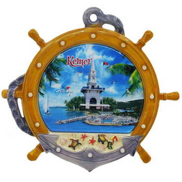 Ceramic Small Size Anchor Shaped Plate 20 Cm - Myros