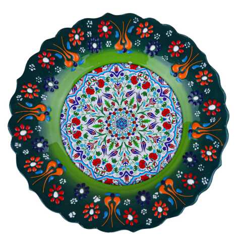 Ceramic Themed Myros Decorative Plate 18 cm - 4