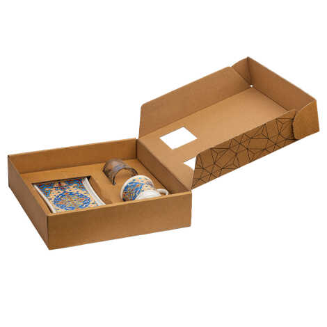 Ceramic Turkish Coffee Serving Set of 3 Pcs - 1