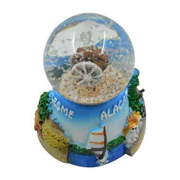 Myros - Cesme-Alacati Themed Polyester Snow Globe