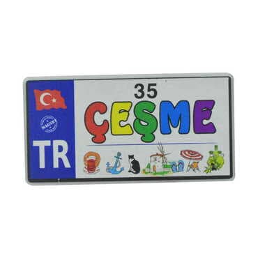 Toptan Çeşme Temalı 3D Resimli Ahşap Magnet - 9