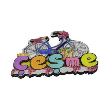 Toptan Çeşme Temalı 3D Resimli Ahşap Magnet - 2
