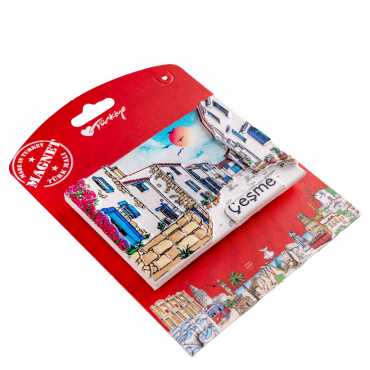 Çeşme Temalı Kartonetli Uv Polyester Magnet - 6