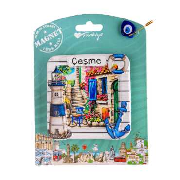 Çeşme Temalı Kartonetli Uv Polyester Magnet - 5