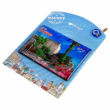 Çeşme Temalı Myros Kartonetli Magnet - Standart - 2