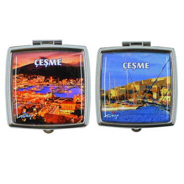 Cesme Themed Customised Epoxy Square Pill Box 54x58x18 mm - 5