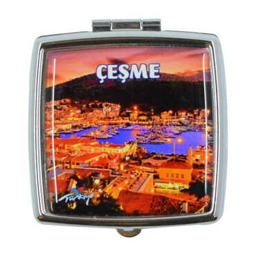 Cesme Themed Customised Epoxy Square Pill Box 54x58x18 mm - 7