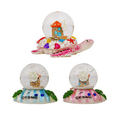 Çeşme Themed Polyester Snow Globe 45 mm - 2